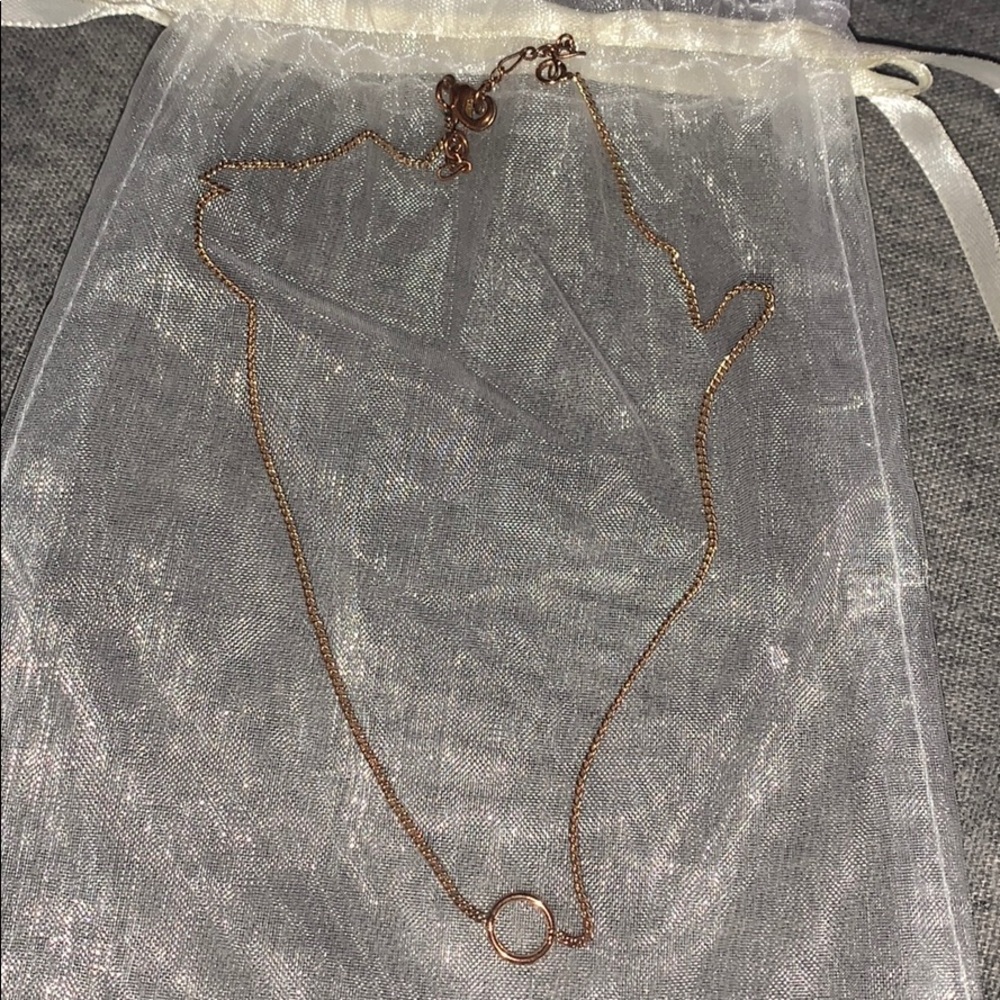 Gold brandy necklace